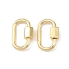 Brass Screw Carabiner Lock Charms KK-Z132-07G-1