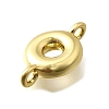 Brass Connector Charms KK-P295-01G-O-2