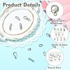11Pcs 11 Styles 304 Stainless Steel Hook Clasps STAS-CJ0003-39P-3