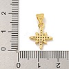 Rack Plating Brass Micro Pave Cubic Zirconia Charms KK-C074-62G-3