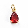 Brass Micro Pave Cubic Zirconia Pendants ZIRC-E164-64G-A-1