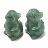 Natural Unakite Carved Healing Mouse Figurines DJEW-D012-02D-1