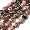 Natural Rhodonite Beads Strands G-I377-A16-2