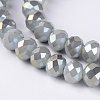 Electroplate Glass Beads Strands EGLA-A034-J2mm-Y02-3