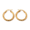 Ion Plating(IP) 304 Stainless Steel Hoop Earrings EJEW-L215-38G-2