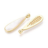 Natural White Shell Pendants KK-T073-65B-2