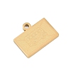 304 Stainless Steel Pendants SA-CBAE30B-03A-G-3