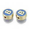 Alloy Enamel Beads X-ENAM-S122-028B-NR-2