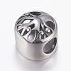 304 Stainless Steel European Beads STAS-P173-070AS-3