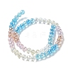 Electroplate Glass Beads Strands EGLA-D300-06-6mm-07-5