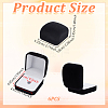 Plastic Cover with Velvet Brooch Packing Boxes VBOX-WH0012-04B-2