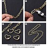 Brass Paperclip Chains CHC-G007-01G-01-10