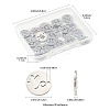 24Pcs 12 Styles 201 Stainless Steel Links/Connectors STAS-FS0001-98-4