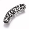 304 Stainless Steel Hollow Tube Beads STAS-I082-09AS-3