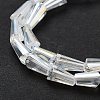 Electroplate Glass Beads Strands X-EGLA-J046-AB07-2