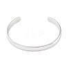 304 Stainless Steel Open Cuff Plain Bangles BJEW-H591-01P-02-2