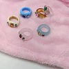 6Pcs Acrylic Finger Rings WGC4C6E-51-1