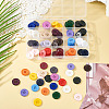 120Pcs 20 Colors 4-Hole Resin Buttons BUTT-TA0001-29B-6