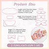 3 Sets 3 Styles PP Plastic Cookie Baking Molds DIY-SC0031-04B-2
