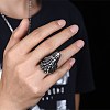 Men's Stainless Steel Finger Rings RJEW-BB29920-11-2