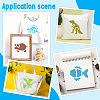 CRASPIRE 4 Sets 4 Styles Animal Theme PP Plastic Hollow Out Drawing Painting Stencils Templates DIY-CP0010-52A-5