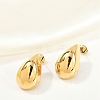 304 Stainless Steel Teardrop Stud Earrings EJEW-R008-01G-1