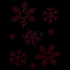 Snowflake Pattern Hotfix Rhinestones DIY-WH0430-205C-7
