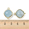 Dyed Natural Jade Imitation Aquamarine Pendants G-M431-12G-03-3