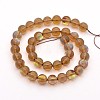 Round Synthetic Moonstone Beads Strands G-M210-6mm-04-1