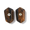 Natural Tiger Eye Faceted Pendants G-B151-02H-1