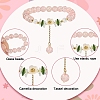 Glass Bead Charm Bracelets BJEW-YW00007-01-5