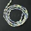 Transparent Electroplate Glass Beads X1-GLAA-K064-05A-AB03-2