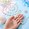 Handmade Cultured Freshwater Pearl Beaded Chains AJEW-TA0001-94-7
