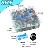 250Pcs Gradient Color Transparent Acrylic Beads OACR-FS0001-93-4