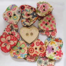 Sweetheart Painting Buttons with 2-hole NNA1131