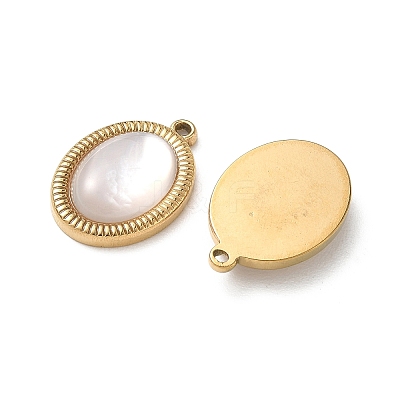 Natural Freshwater Shell Pendants STAS-G397-08G-01-1