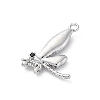 Brass Rhinestone Pendants KK-E793-09P-1