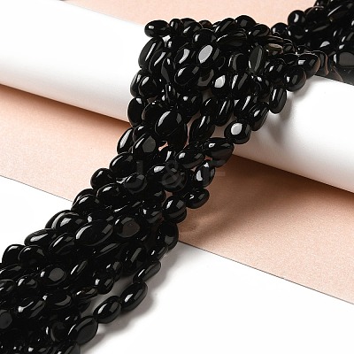 Natural Obsidian Beads Strands G-I351-B08-1