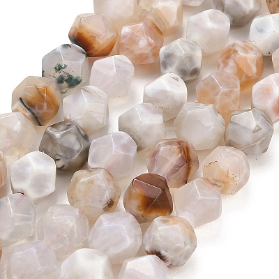 Natural Agate(Dyed & Heated) Beads Strands G-K425-B09-01-1