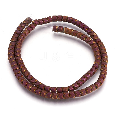 Electroplate Non-magnetic Synthetic Hematite Bead Strands G-I208-19F-G-1