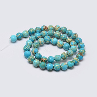 Natural Imperial Jasper Beads Strands G-I122-4mm-10-1
