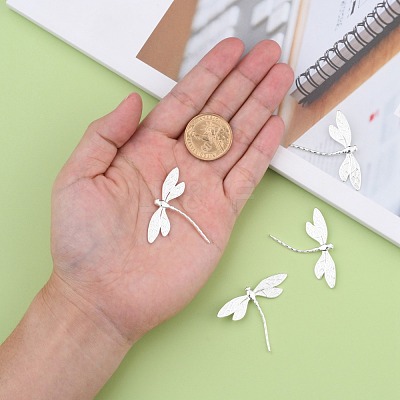 Brass Dragonfly Pendants KK-BB11606-1