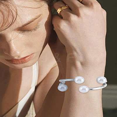 1Pc Alloy Cuff Bangles BJEW-LP0012-04P-1