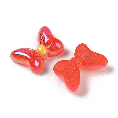 Glitter Plated Resin Cabochons RESI-H163-09C-1