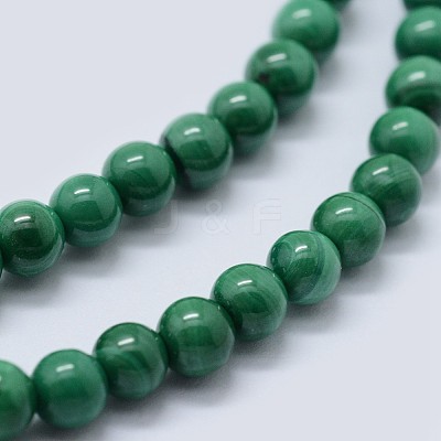 Natural Malachite Beads Strands G-F571-27AB1-16mm-1