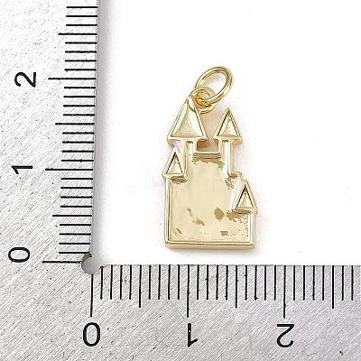Brass Enamel Pendants KK-D424-27G-1