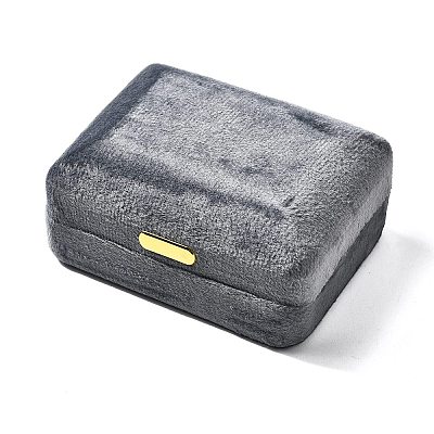 Rectangle Velvet Double Ring Storage Box PW-WG59296-01-1