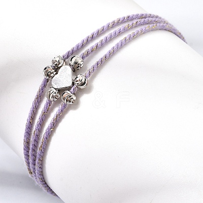 Polyester Multi-Strand Bracelets FB-CBA983F-02P-04-1