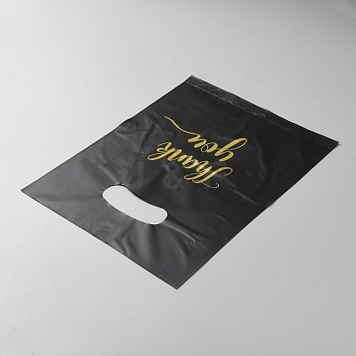 Thank You PE Plastic Gift Tote Bags ABAG-WH0038-78A-03-1