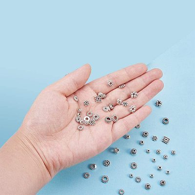 Tibetan Style Alloy Spacer Beads PALLOY-PH0012-49AS-1